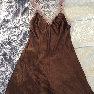 Brown and purple nightgown